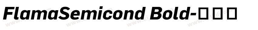 FlamaSemicond Bold字体转换